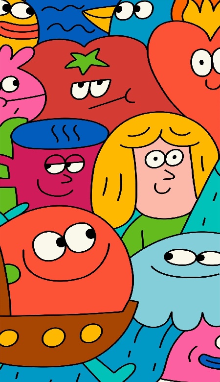 手绘涂鸦聊天壁纸来袭 让对话框冒出快乐泡泡