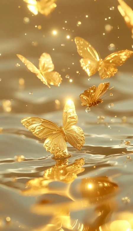 2025招财蝴蝶壁纸震撼来袭 财运和颜值我都要