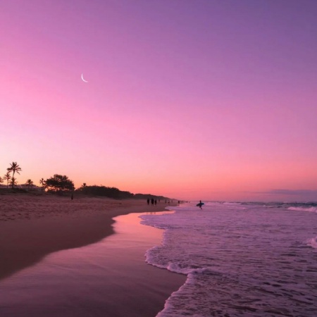 粉色天空梦幻图鉴 把晚霞揉碎撒进朋友圈