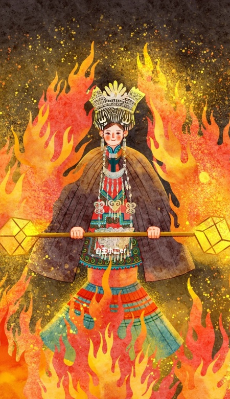 火把节盛焰狂欢壁纸 点亮心中炽热梦想之墙