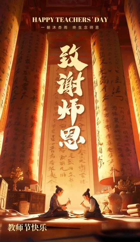 2025教师节海报更新 让感恩更有设计感