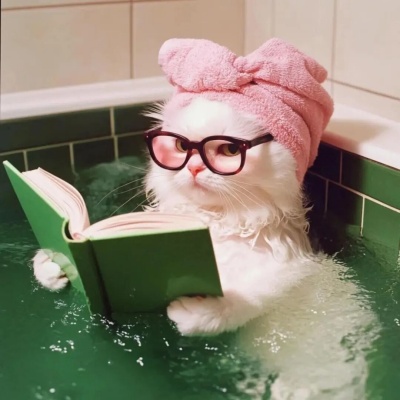 酷拽小猫头像来了 用躺平姿态拿捏全场