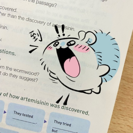 上课摸鱼小画 课本空白处的灵魂艺术