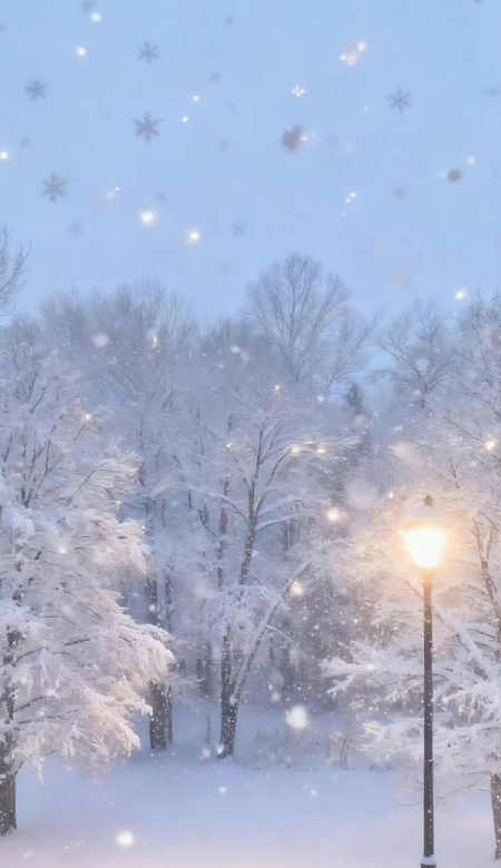 雪景手机壁纸合集 把冬日的纯净浪漫搬进屏幕里