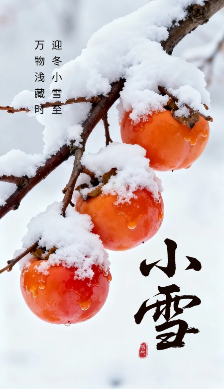 2025小雪海报图合集 把初冬诗意与温暖氛围感拉满屏幕